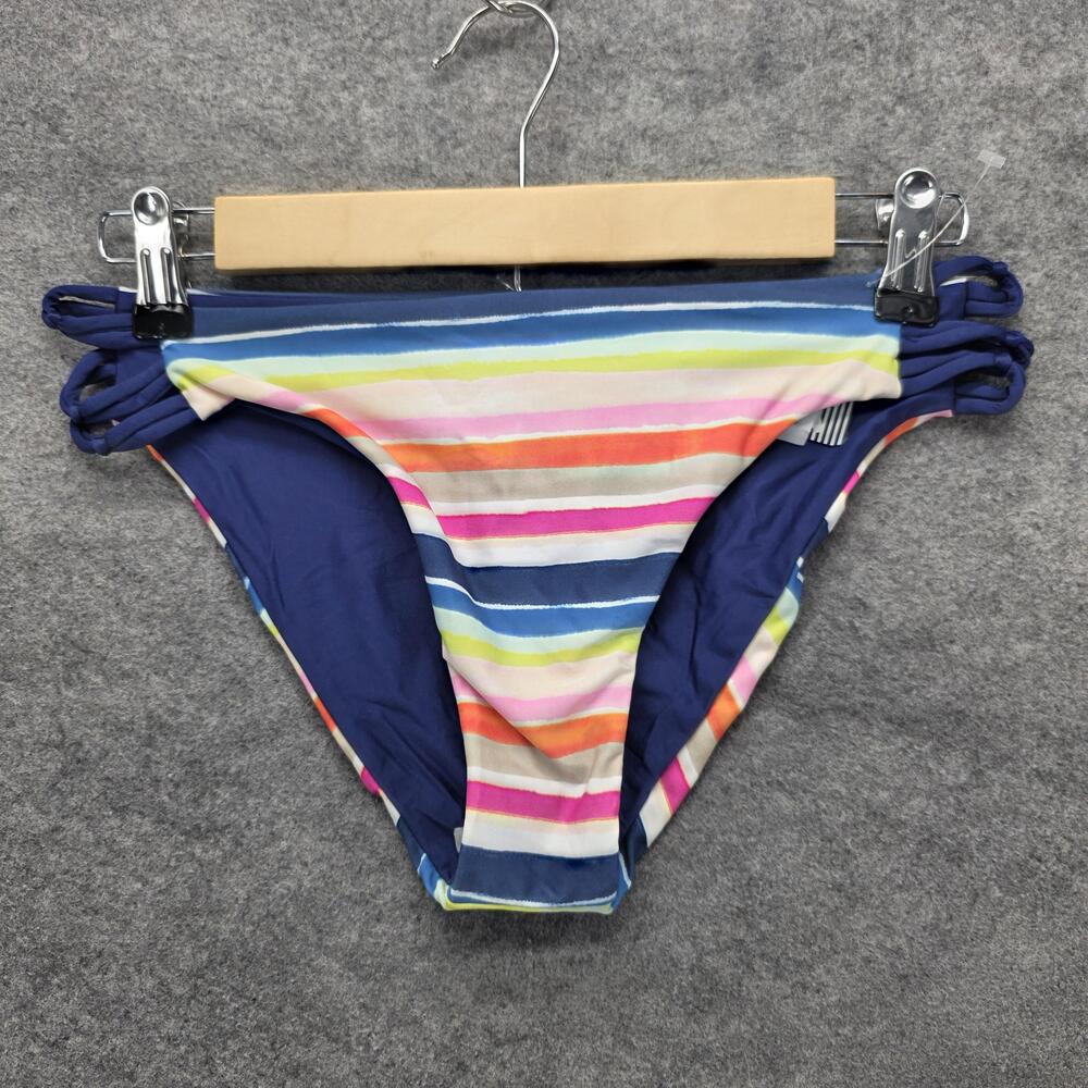 Splendid Bikini Swim Bottom Womens Small Multicolor Watercolor Horizon Knot Side